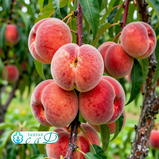 Персик "НИКИТСКИЙ ПЛОСКИЙ" инжирный срок созревания август